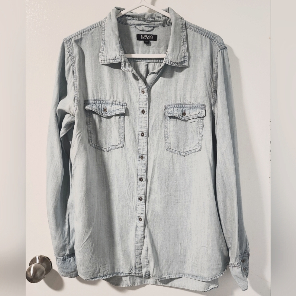 Jean button down